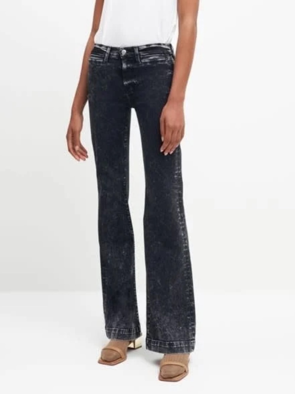 7 For All Mankind Dojo With Welt Pockets Black Kings Wash